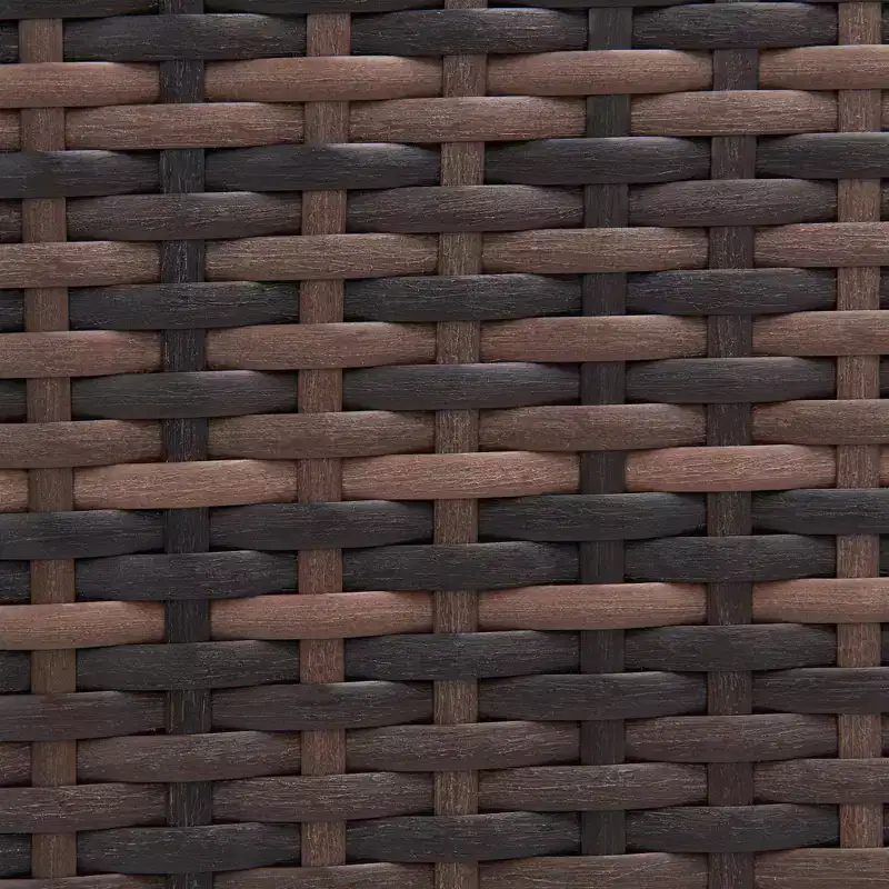 Ensemble de salon de jardin 3 pièces en osier avec coussins – EDYO LIVING
