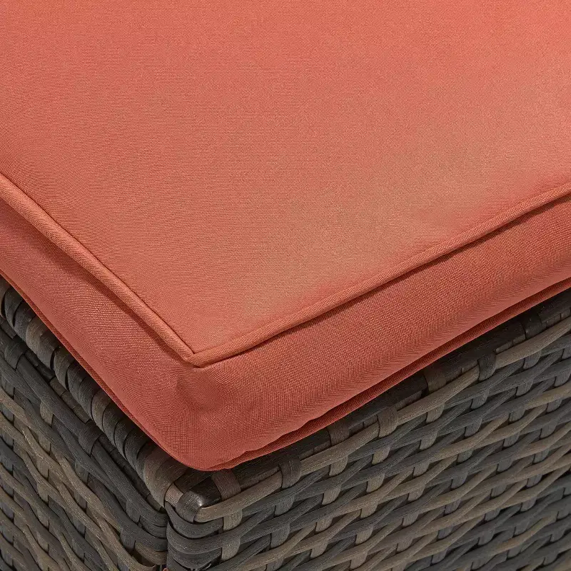 Ensemble de salon de jardin 3 pièces en osier avec coussins – EDYO LIVING