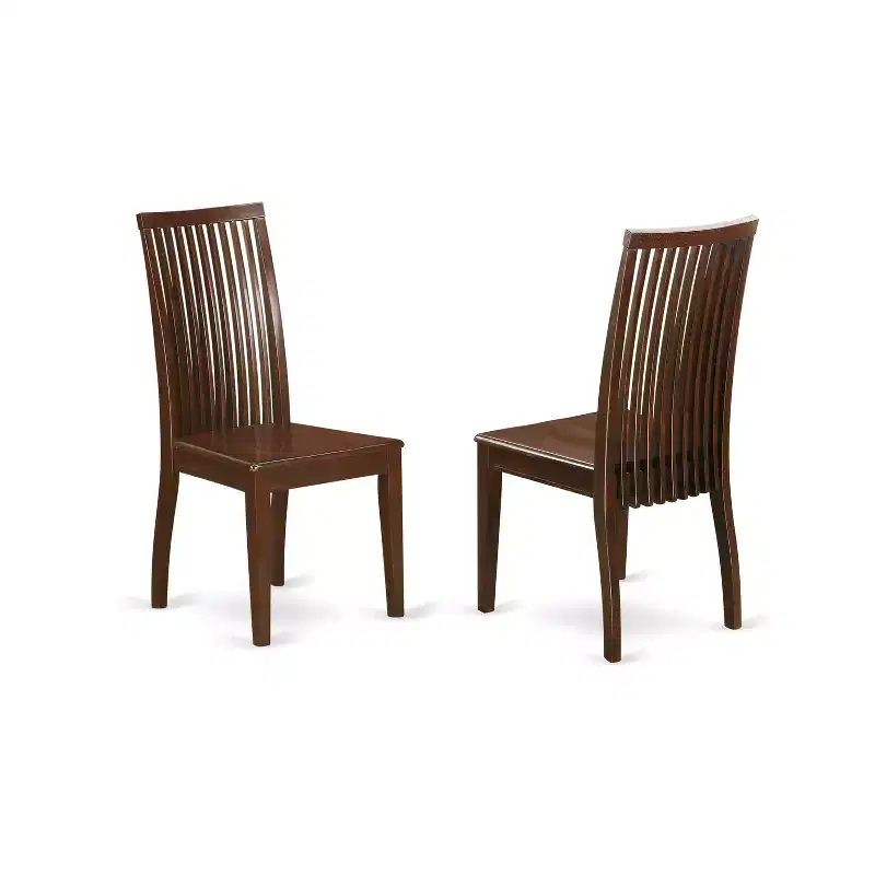 Ensemble de salle à manger rond avec 4 chaises - Table de 42 pouces, finition acajou, ensemble de meubles compacts