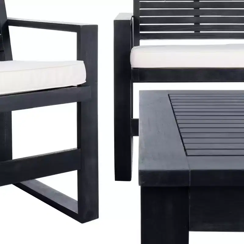 Ensemble de patio 4 pièces Ozark - Intérieur/Extérieur - FOX6007 - Safavieh Couture