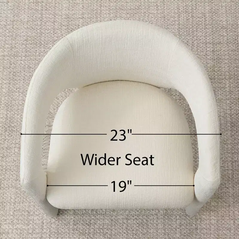 Ensemble table à manger ronde avec 2 fauteuils en chenille, table piédestal moderne et chaises rembourrées avec dossier et accoudoirs complets - Panipeachy