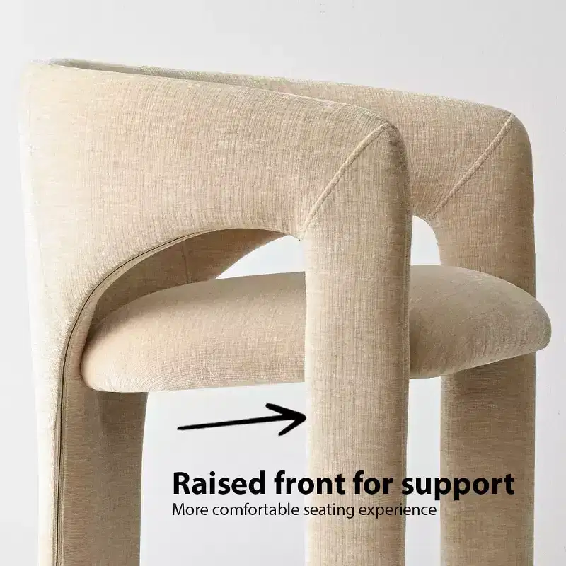 Ensemble table à manger ronde avec 2 fauteuils en chenille, table piédestal moderne et chaises rembourrées avec dossier et accoudoirs complets - Panipeachy