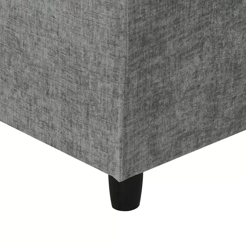 Canapé-lit modulaire 6 places en chenille Polibi avec ottoman