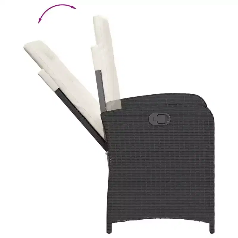 vidaXL Salon de jardin élégant en résine tressée avec coussins