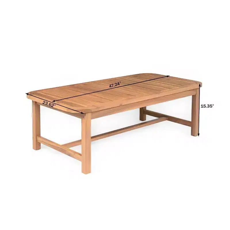 Christopher Knight Home Ximena Salon de jardin 4 pièces en bois d'acacia et résine tressée avec table basse à lattes