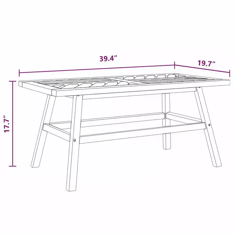 vidaXL Salon de jardin 2 pcs Bois d'acacia massif marron