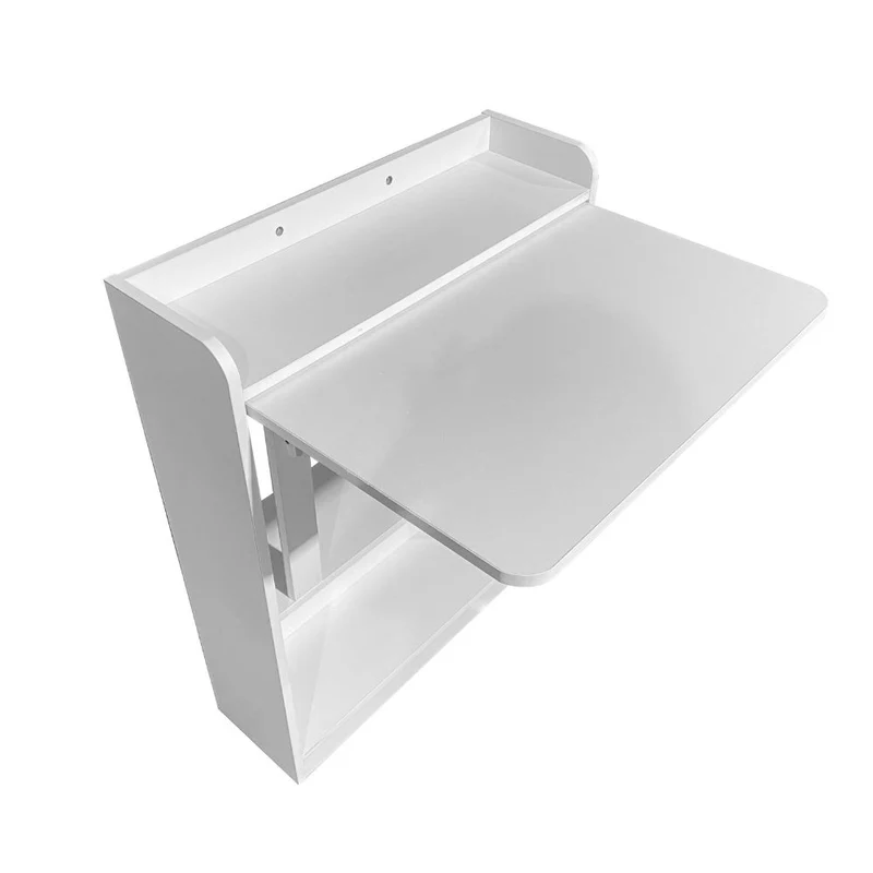 Scrivania a scomparsa pieghevole salvaspazio colore bianco 64x65x82H Plana