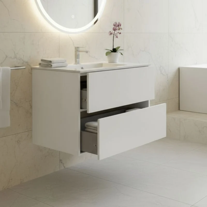 Mobile bagno sospeso 80x44.6x52H colore bianco Sevilla