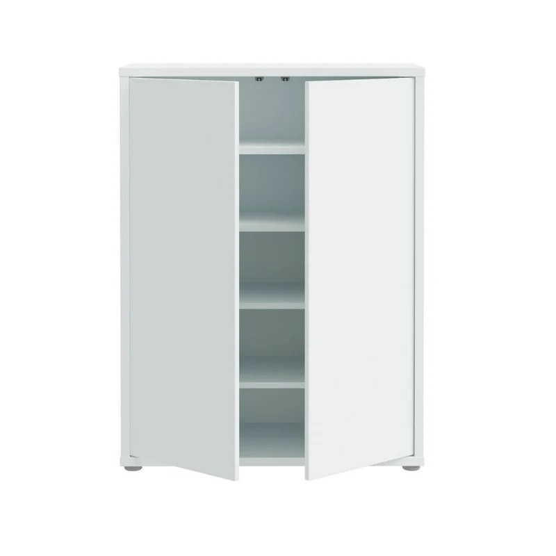 Mobile multiuso 2 ante colore grigio chiaro 74.5x35x99 Medea
