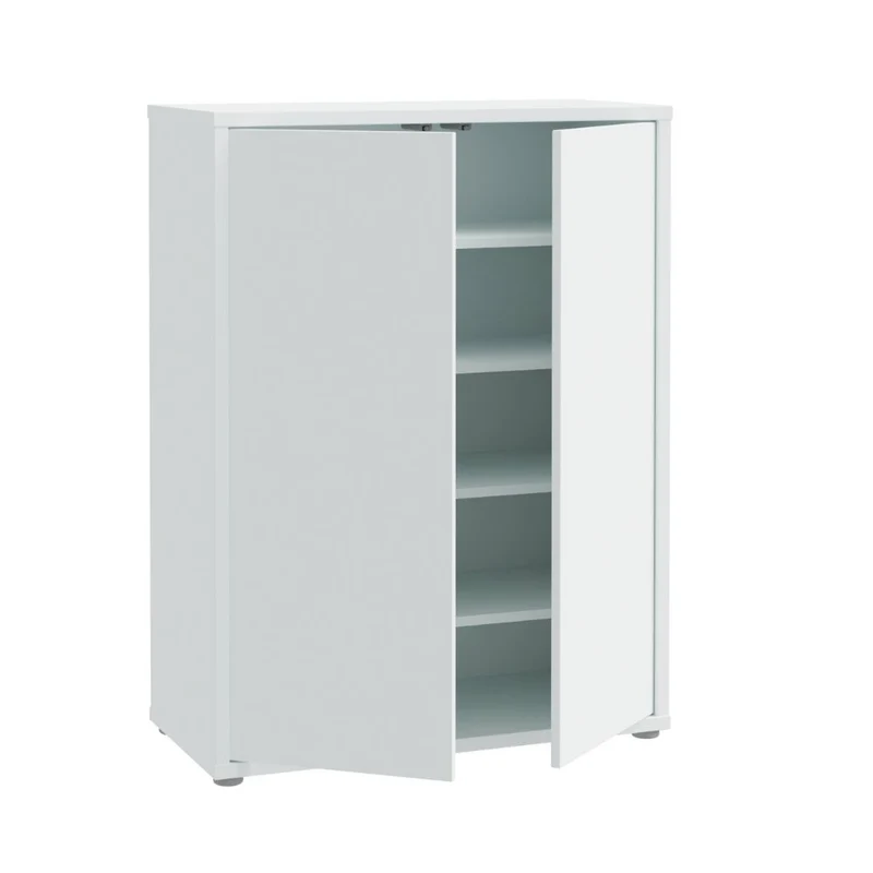 Mobile multiuso 2 ante colore grigio chiaro 74.5x35x99 Medea