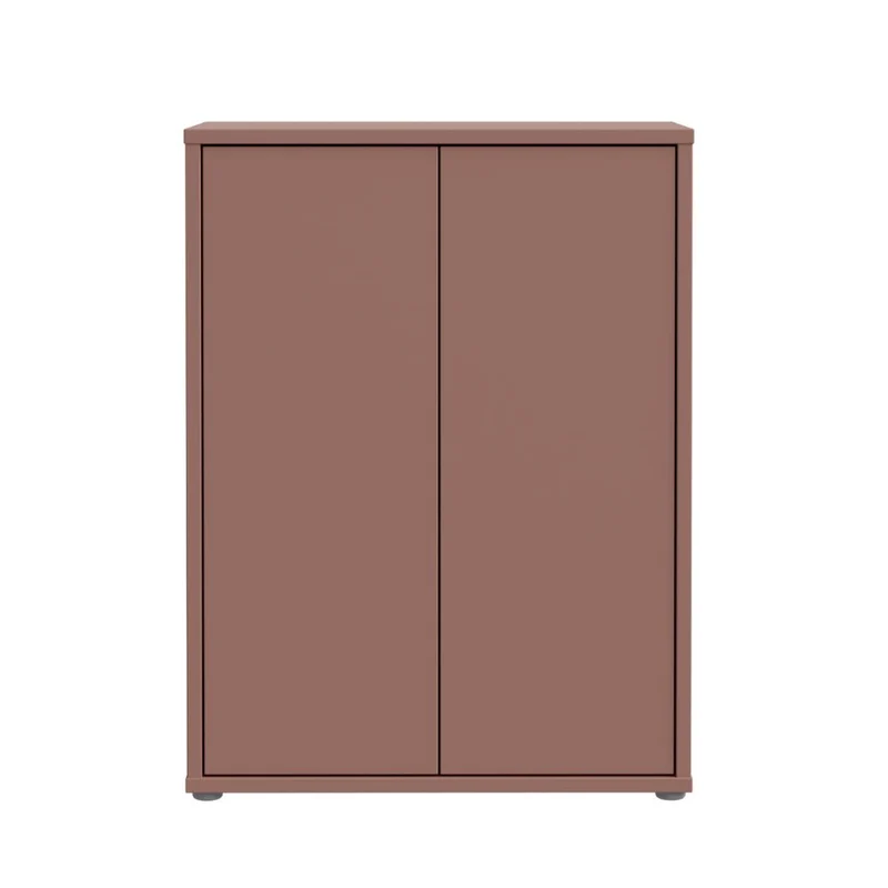 Mobile multiuso 2 ante colore terracotta 74.5x35x99 Medea