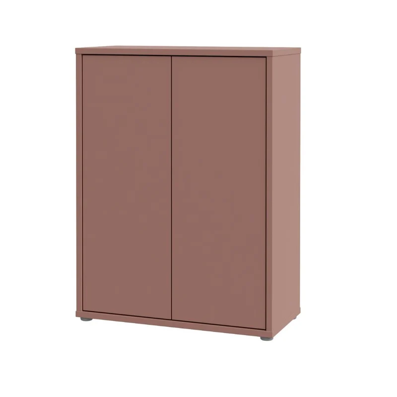 Mobile multiuso 2 ante colore terracotta 74.5x35x99 Medea