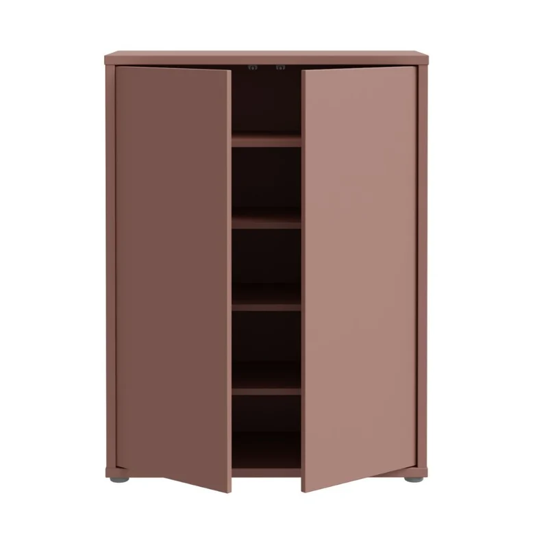 Mobile multiuso 2 ante colore terracotta 74.5x35x99 Medea