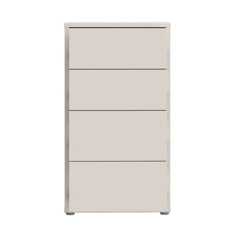 Cassettiera 4 cassetti colore cashmere 55x35x99 Medea