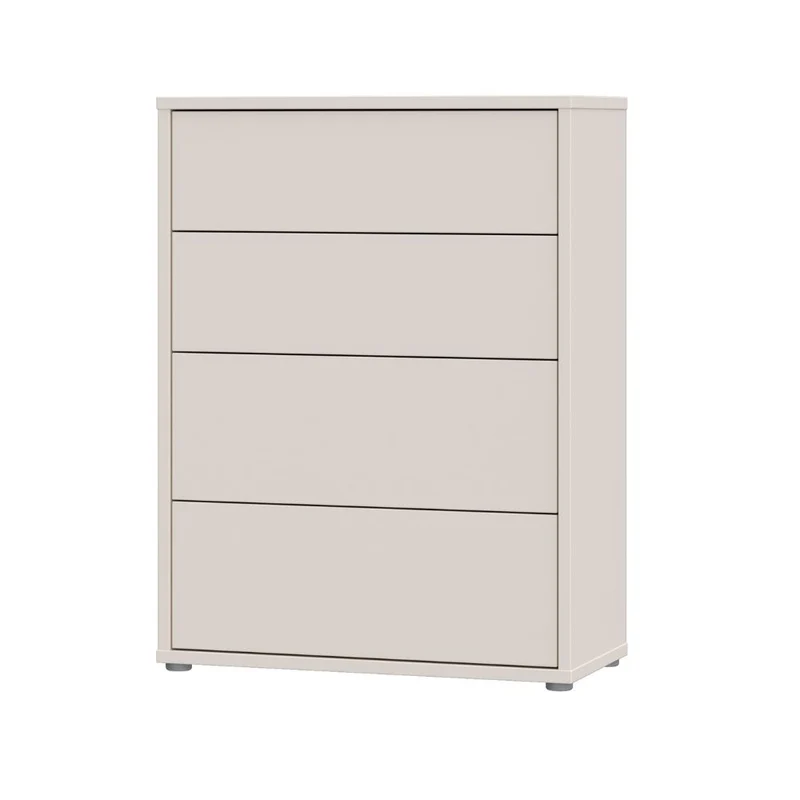 Cassettiera 4 cassetti colore cashmere 75x35x99 Medea