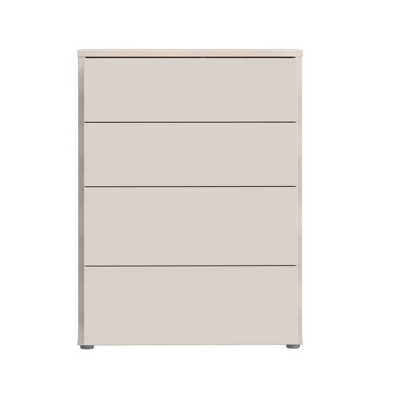 Cassettiera 4 cassetti colore cashmere 75x35x99 Medea