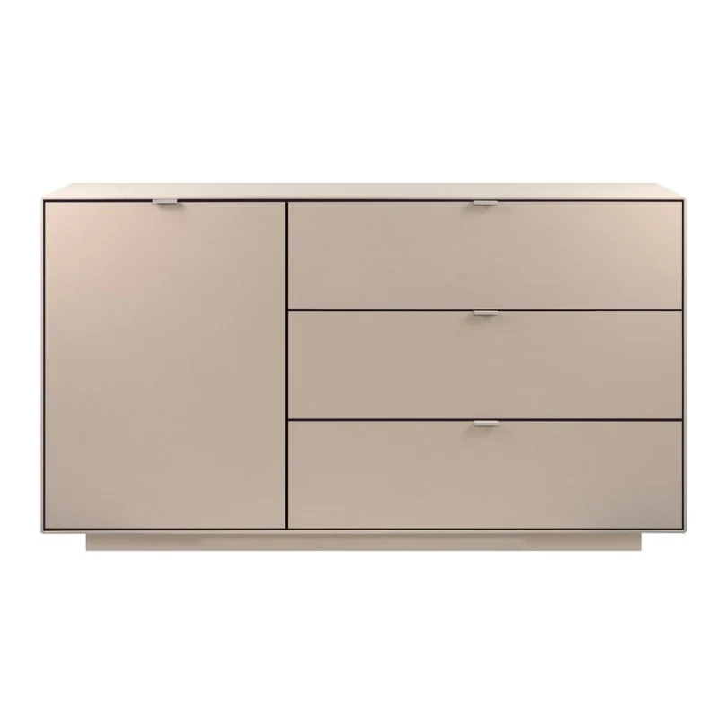 Madia con anta e 3 cassetti colore cashmere 160 cm Sivas51A