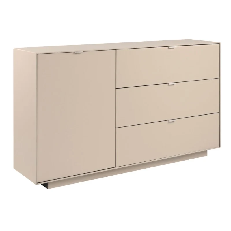 Madia con anta e 3 cassetti colore cashmere 160 cm Sivas51A