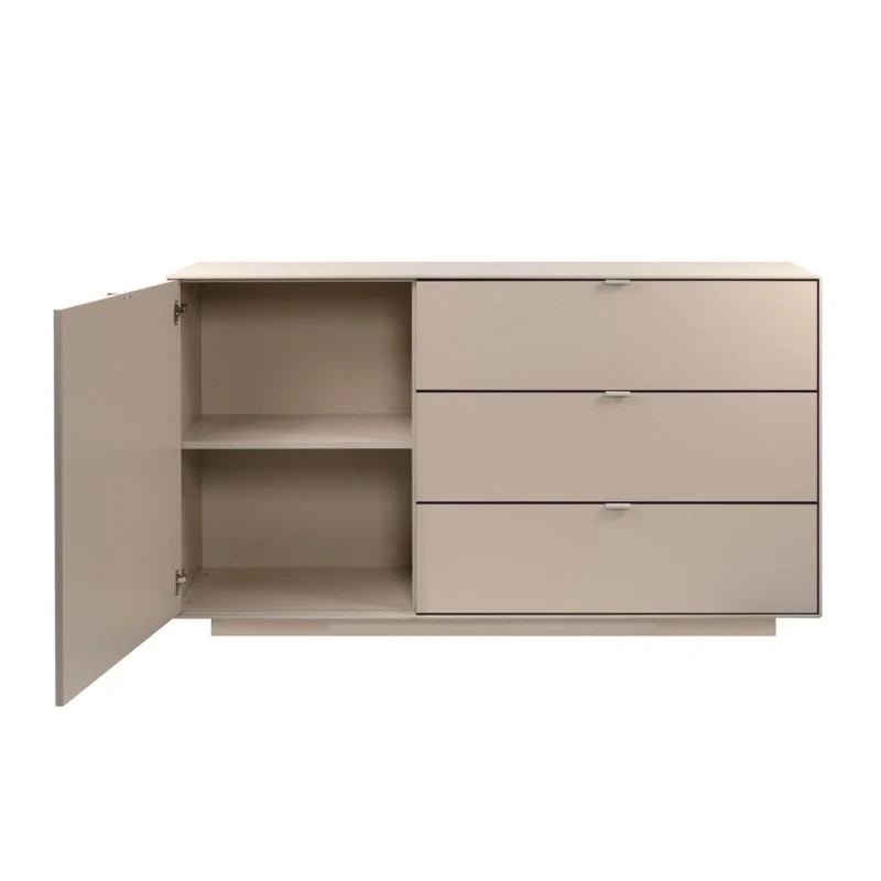Madia con anta e 3 cassetti colore cashmere 160 cm Sivas51A