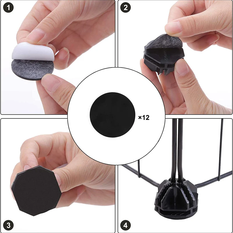 Enclos modulable pour petits animaux intérieur 143 x 73 x 46 cm espace sécurisé personnalisable moderne en métal noir 12_0008704