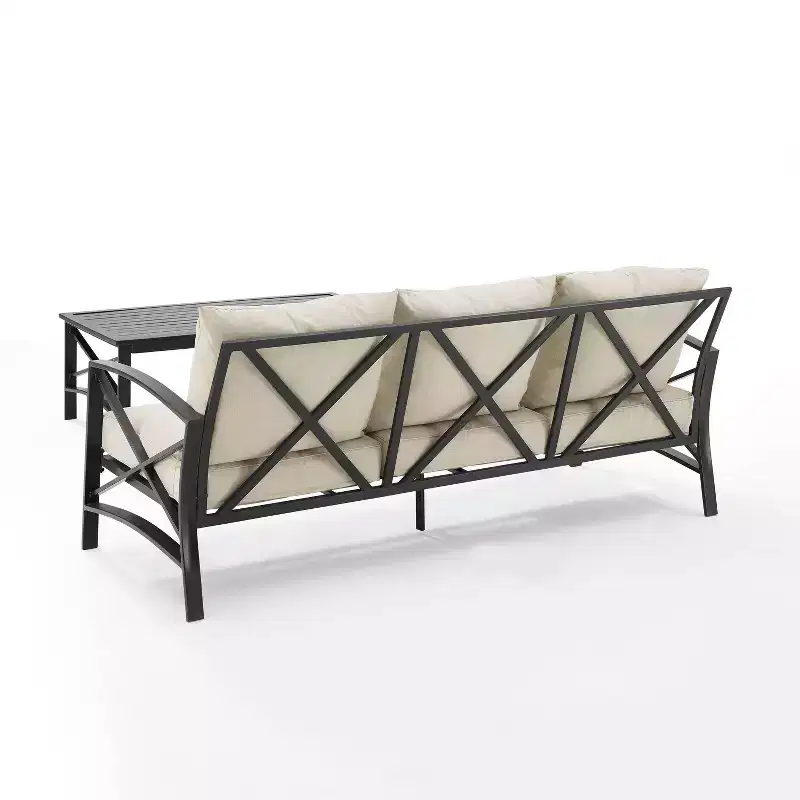 Ensemble de canapés d'extérieur Crosley Kaplan 2 pièces