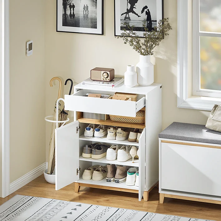 SoBuy | Sideboard | Aufbewahrungsschrank | Flurschrank | Kommode | Küchenschrank | FSB97-WN