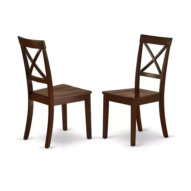 Ensemble de salle à manger Art Nouveau - Table rectangulaire 5 pièces et 4 chaises - Meubles de salle à manger de 152 cm