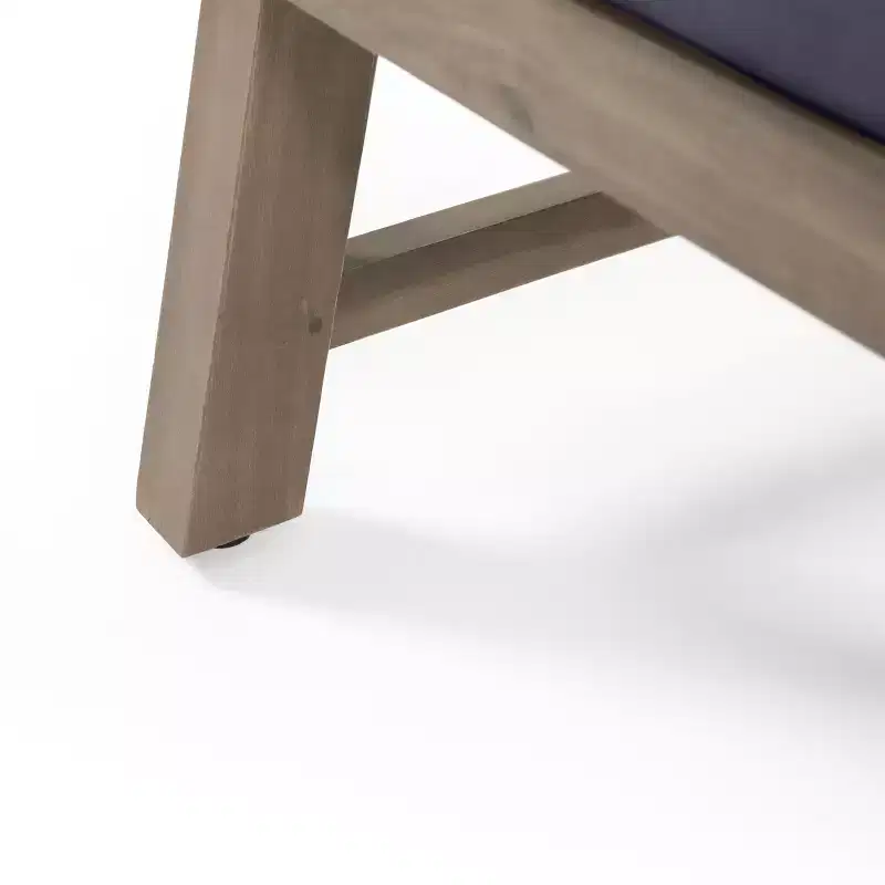 Christopher Knight Home Temecula Ensemble de conversation 5 pièces pour extérieur avec fauteuil de club et ottoman en bois d'acacia avec coussins