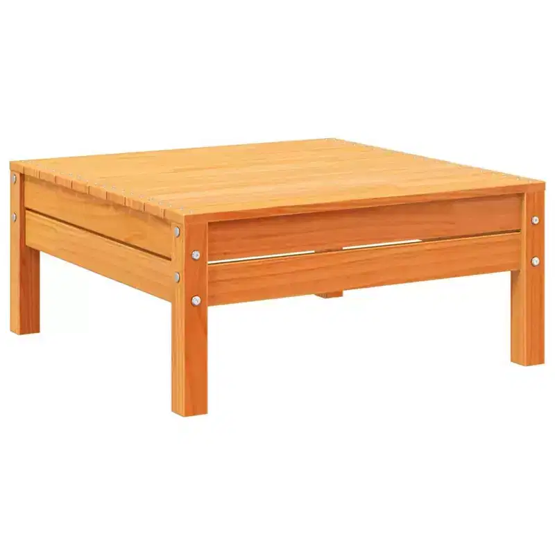 vidaXL Salon de jardin Marron cire Bois de pin massif, Tissu Oxford Grand
