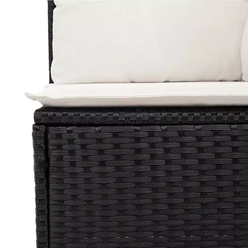 vidaXL Salon de jardin modulaire spacieux avec coussins amovibles