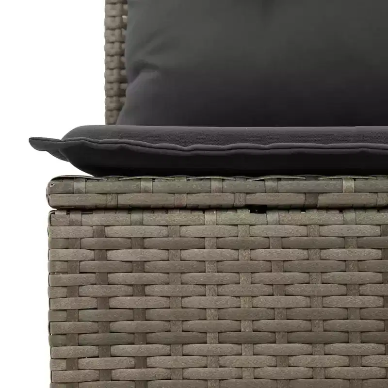 vidaXL Salon de jardin modulaire spacieux avec coussins amovibles