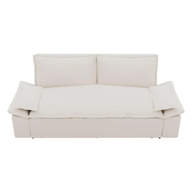 Divano letto 2 posti colore beige 185x85x85H Belly