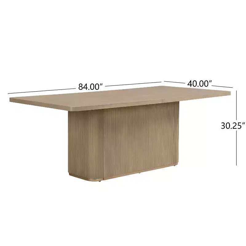 Ensemble de salle à manger rembourré Christopher Knight Home Ambessa moderne 7 pièces en bois d'hévéa