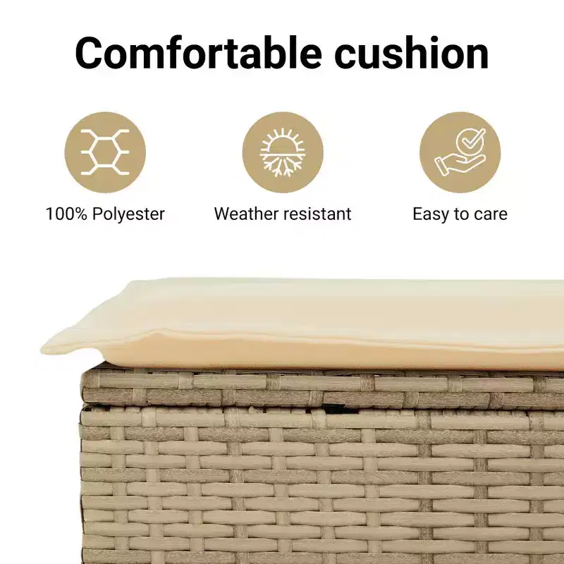vidaXL Salon de jardin 6 pièces avec coussins en résine tressée – Plusieurs coloris et modèles au choix