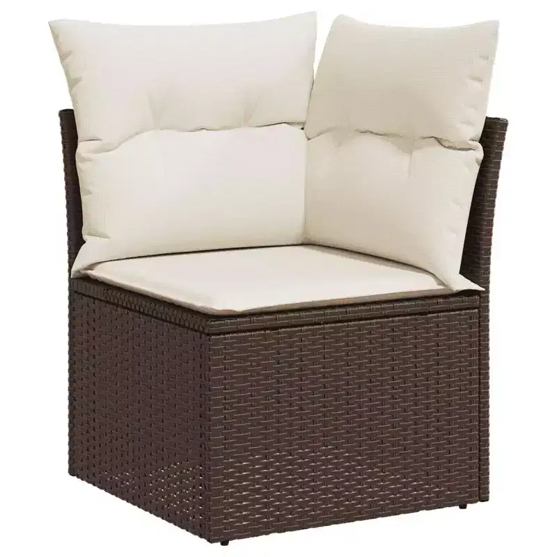 vidaXL Salon de jardin 6 pièces avec coussins en résine tressée – Plusieurs coloris et modèles au choix