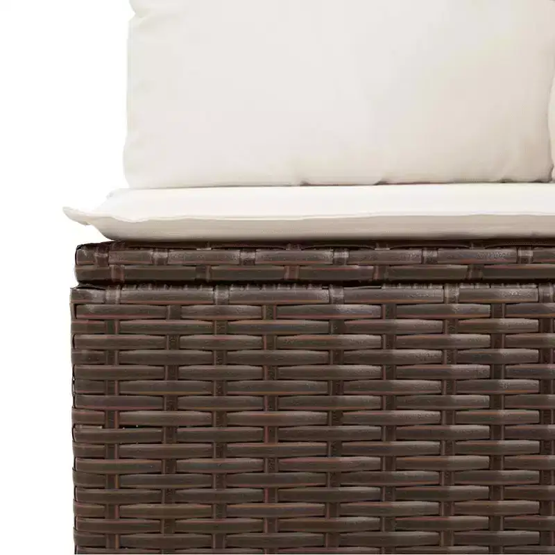 vidaXL Salon de jardin 6 pièces avec coussins en résine tressée – Plusieurs coloris et modèles au choix