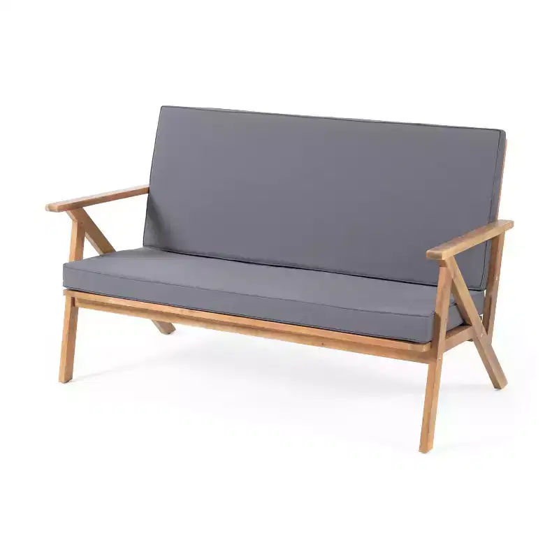Ensemble de conversation en 8 pièces en bois d'acacia Panama avec table basse : Salon de jardin – Christopher Knight Home