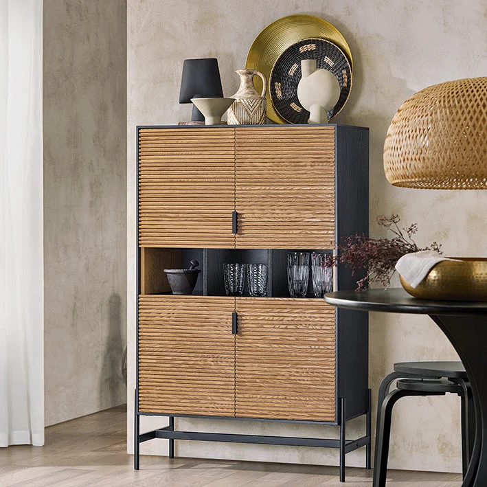 SoBuy | Sideboard | Küchenschrank | Flurschrank | Aufbewahrungsschrank | Buffet | HFSB03-SCH
