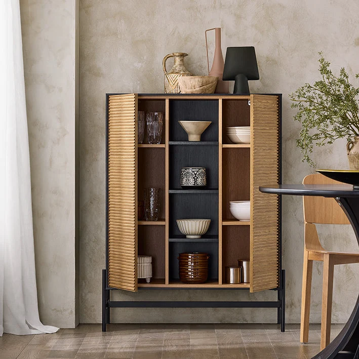 SoBuy | Sideboard | Küchenschrank | Flurschrank | Aufbewahrungsschrank | Buffet | HFSB04-SCH