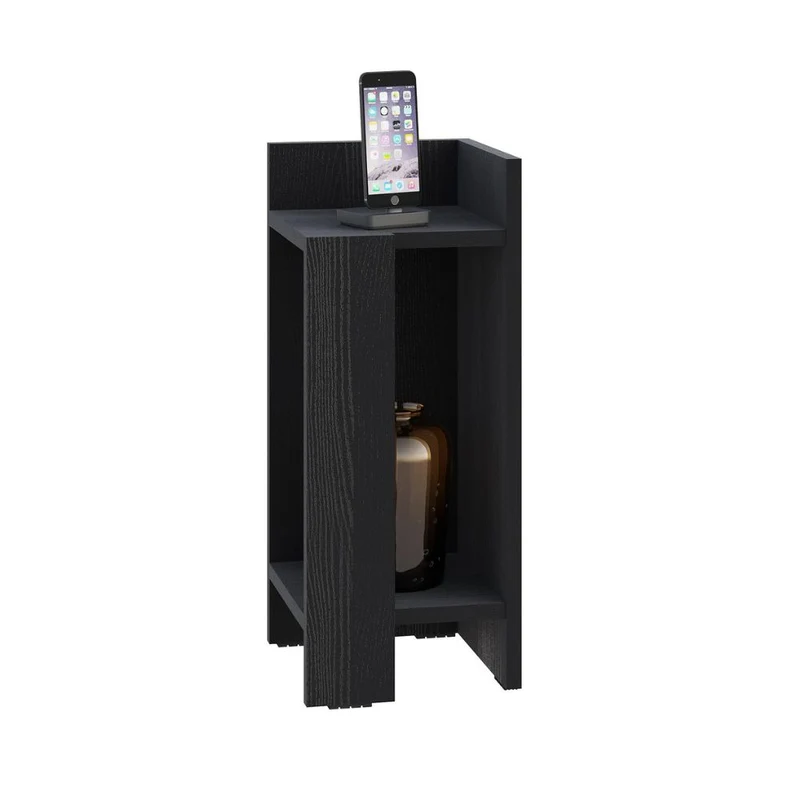 Tavolino comodino 25x27x60h destro colore nero Elos