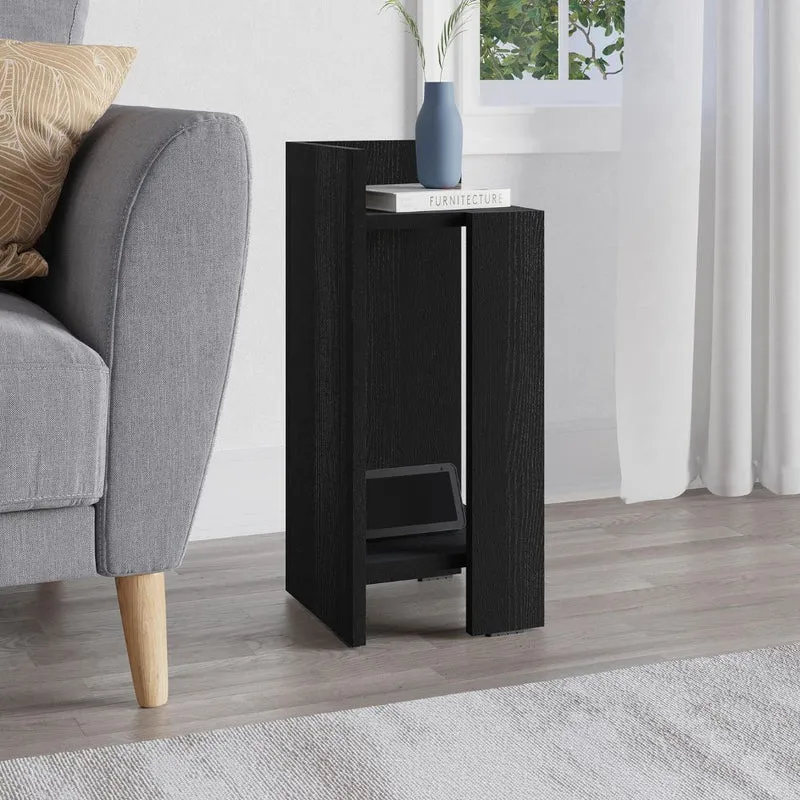 Tavolino comodino 25x27x60h sinistro colore nero Elos
