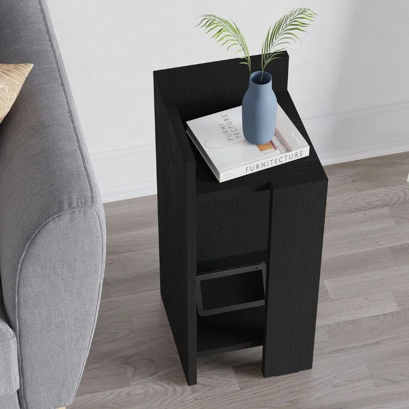 Tavolino comodino 25x27x60h sinistro colore nero Elos