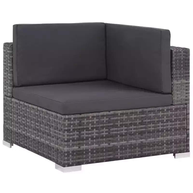 vidaXL Ensemble de canapés gris et gris foncé