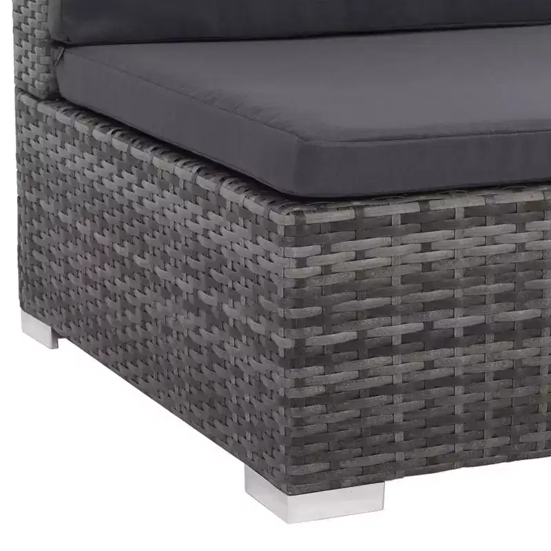 vidaXL Ensemble de canapés gris et gris foncé