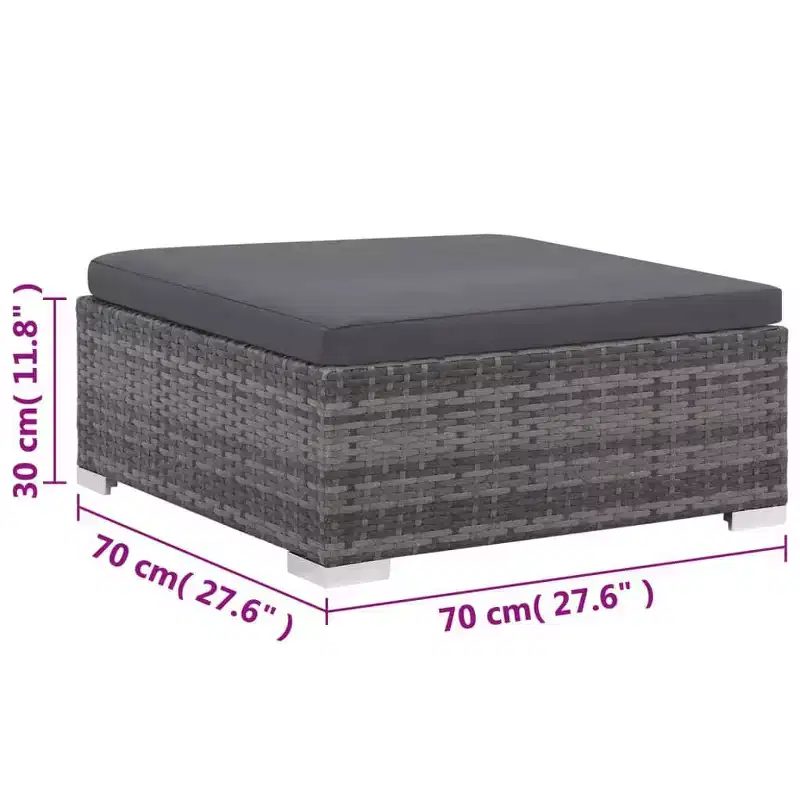 vidaXL Ensemble de canapés gris et gris foncé