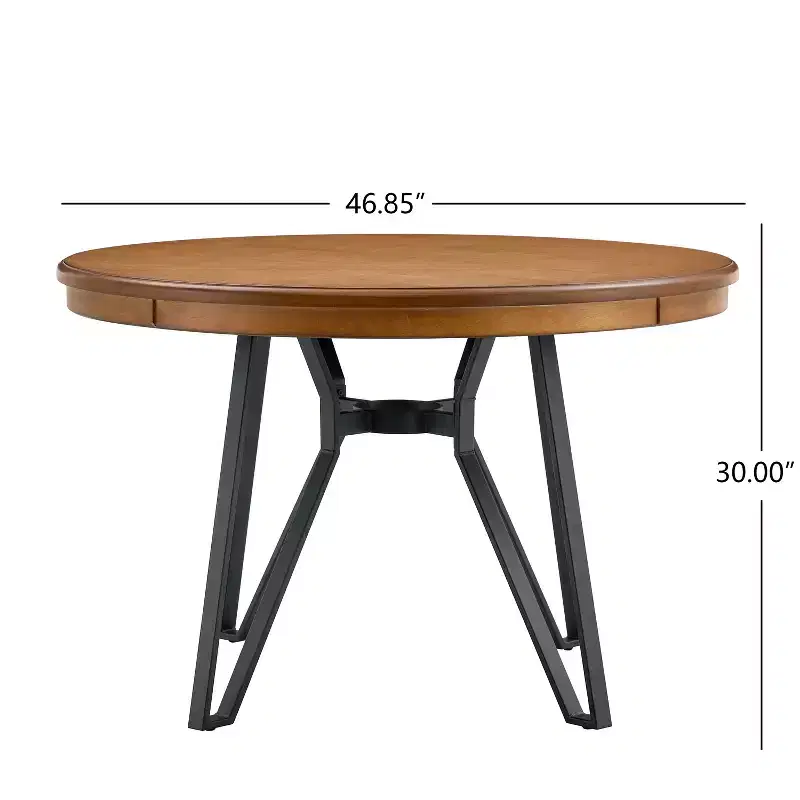 Ensemble de salle à manger Christopher Knight Home Cassius 5 pièces en bois et fer forgé