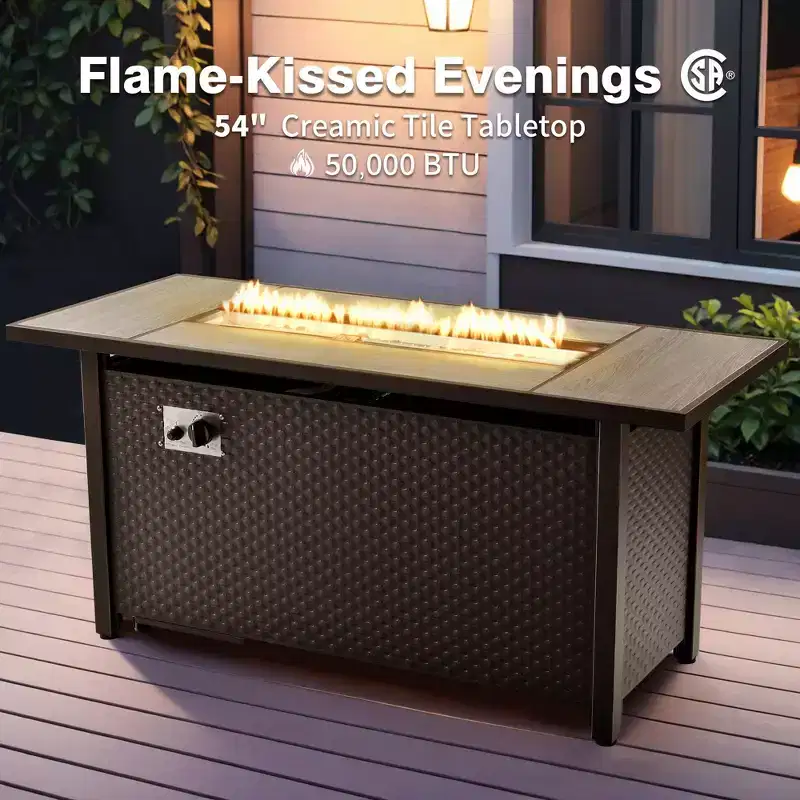 Ensemble de meubles de patio HOMLUX 8 pièces pour conversation extérieure