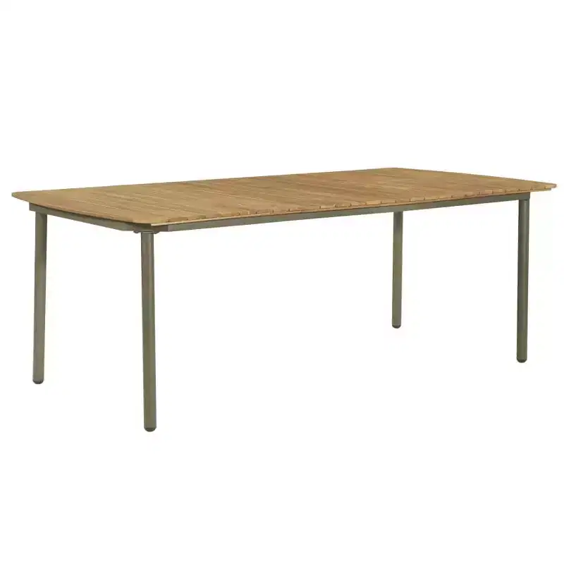 vidaXL Salon de jardin bois naturel et gris