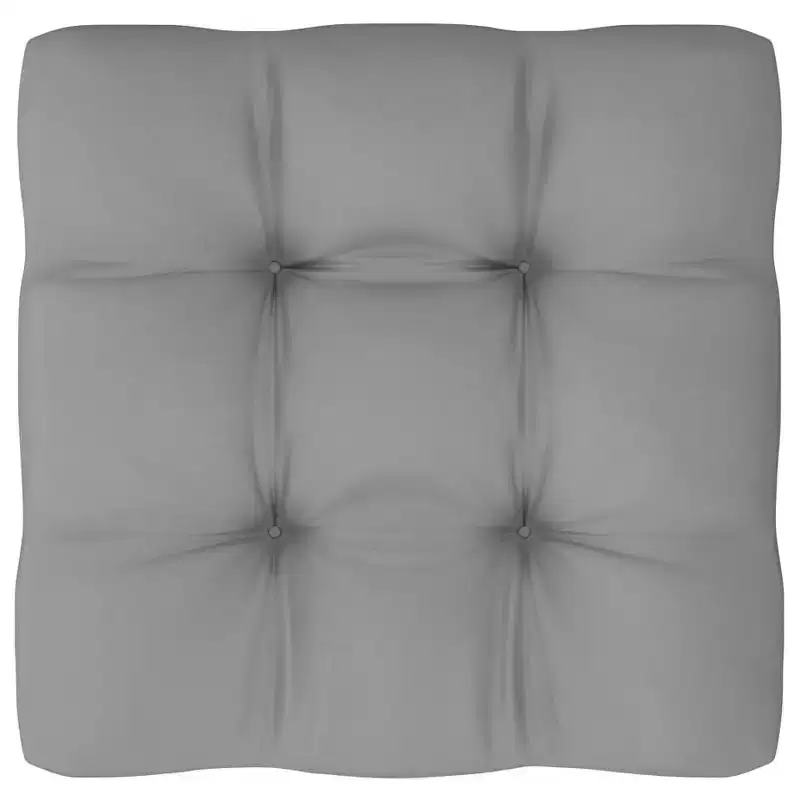 vidaXL Salon de jardin en pin avec coussins gris