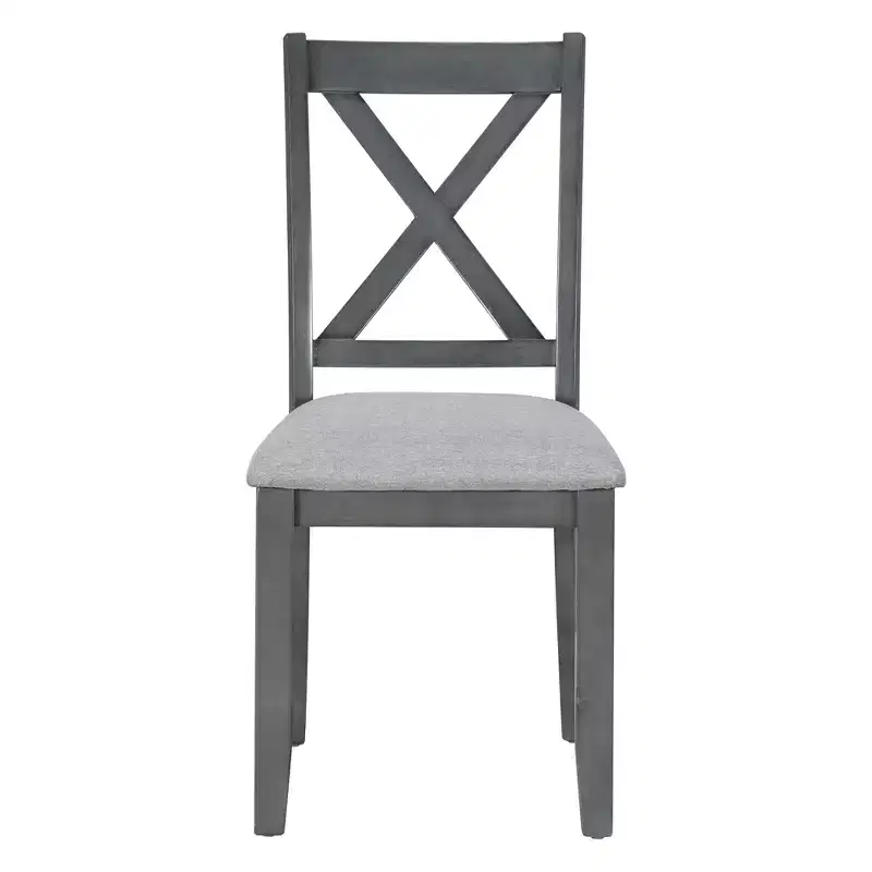 Ensemble de salle à manger pliable Whisen 6 pièces avec 4 chaises et un banc